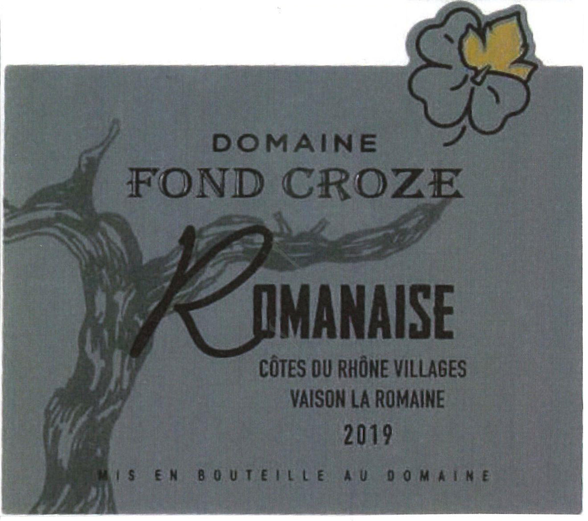 Domaine Fond Croze Villages Vaison-la-Romaine Shyrus 2022