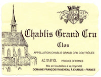 Domaine Francois Raveneau Grand Cru Chablis Les Clos 2019