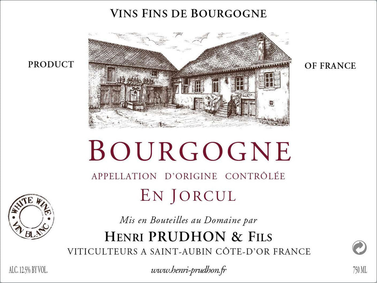 Domaine Henri Prudhon Bourgogne Blanc En Jorcul 2022