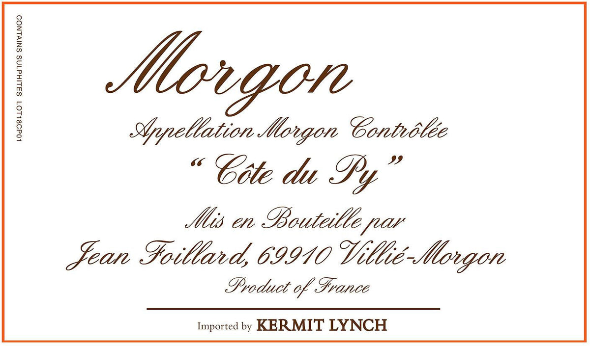 Domaine Jean Foillard Morgon Cote du Py 2023