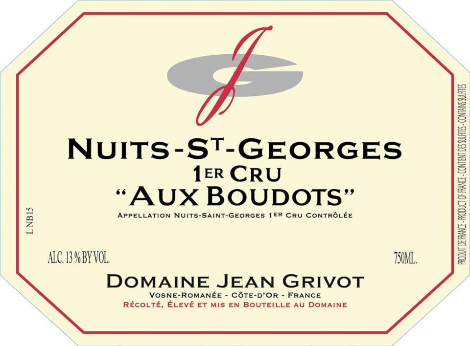 Domaine Jean Grivot Nuits St. Georges 1er Cru Aux Boudots 2021