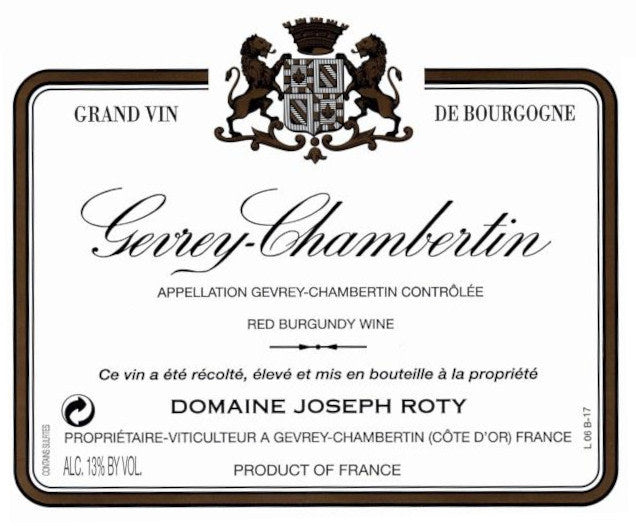 Domaine Joseph Roty Gevrey-Chambertin Champs Chenys 2020