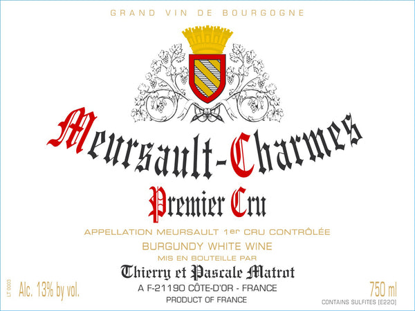 Domaine Matrot Meursault Charmes Premier Cru 2022