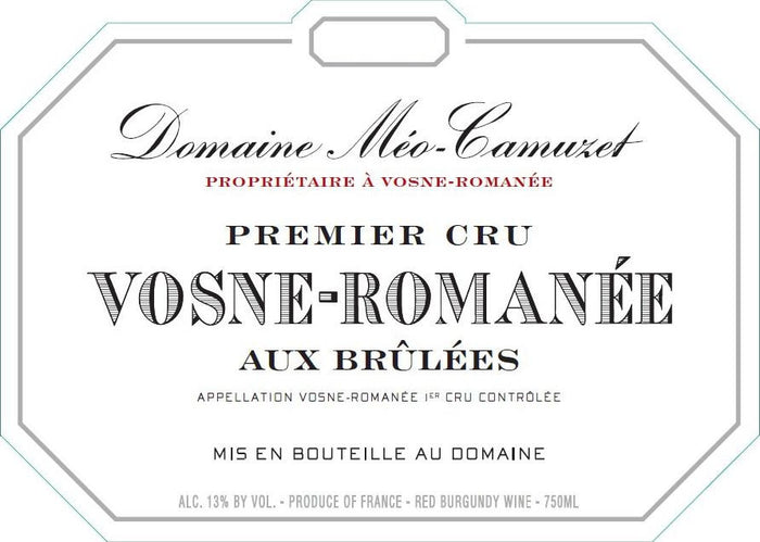 Domaine Meo-Camuzet Vosne-Romanee Aux Brulees Premier Cru 2022