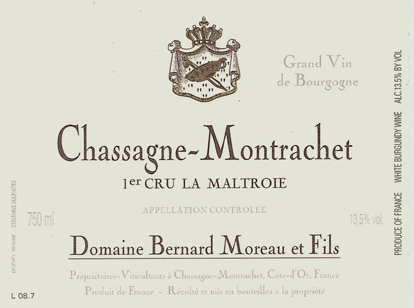 Domaine Moreau Chassagne-Montrachet 1er Cru La Maltroie 2022
