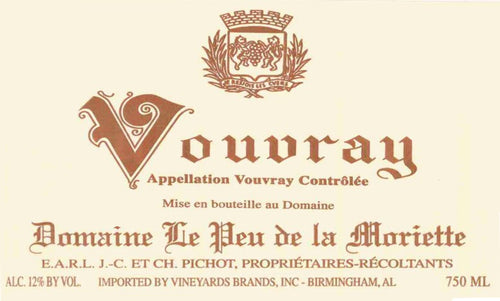 Domaine Pichot Vouvray Domaine Le Peu de la Moriette 2023