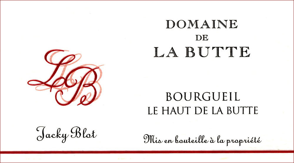 Domaine de la Butte La Pied de la Butte 2020