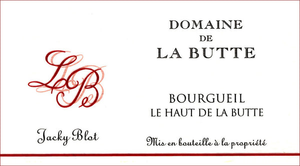 Domaine de la Butte La Pied de la Butte 2020