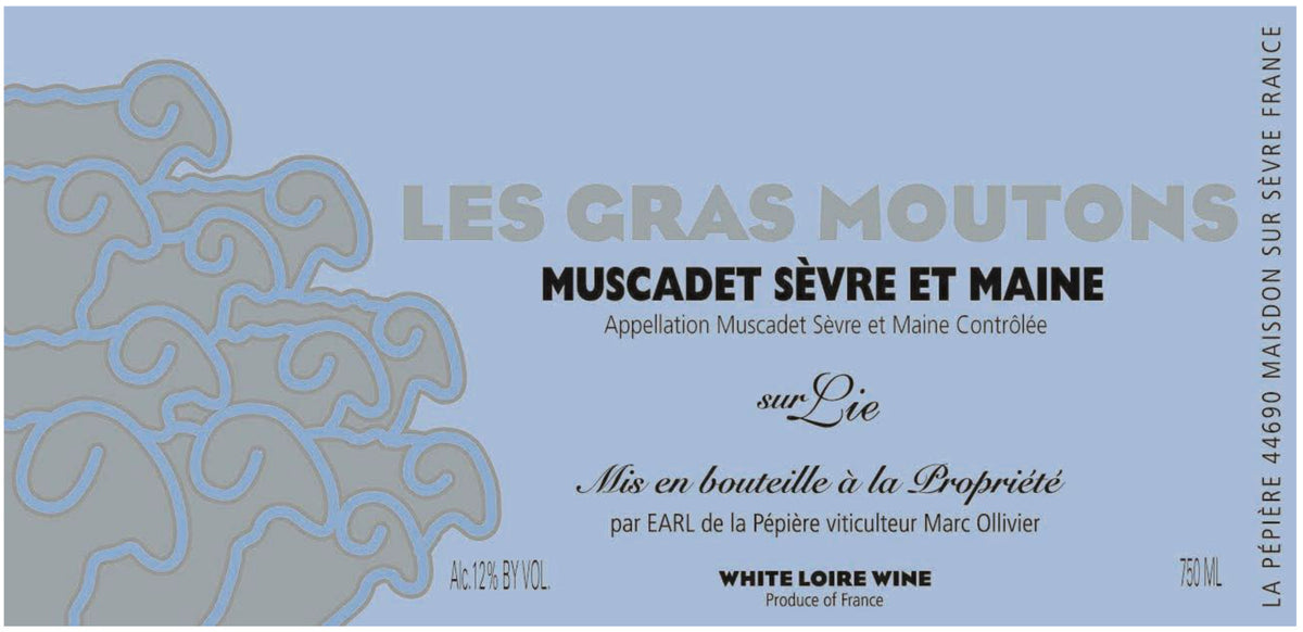 Domaine de la Pepiere Les Gras Moutons Muscadet de Sevre et Maine Sur Lie MAGNUM 2023