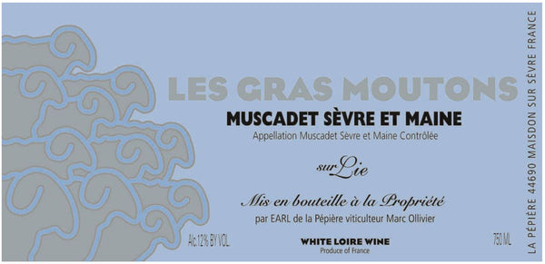 Domaine de la Pepiere Les Gras Moutons Muscadet de Sevre et Maine Sur Lie MAGNUM 2023