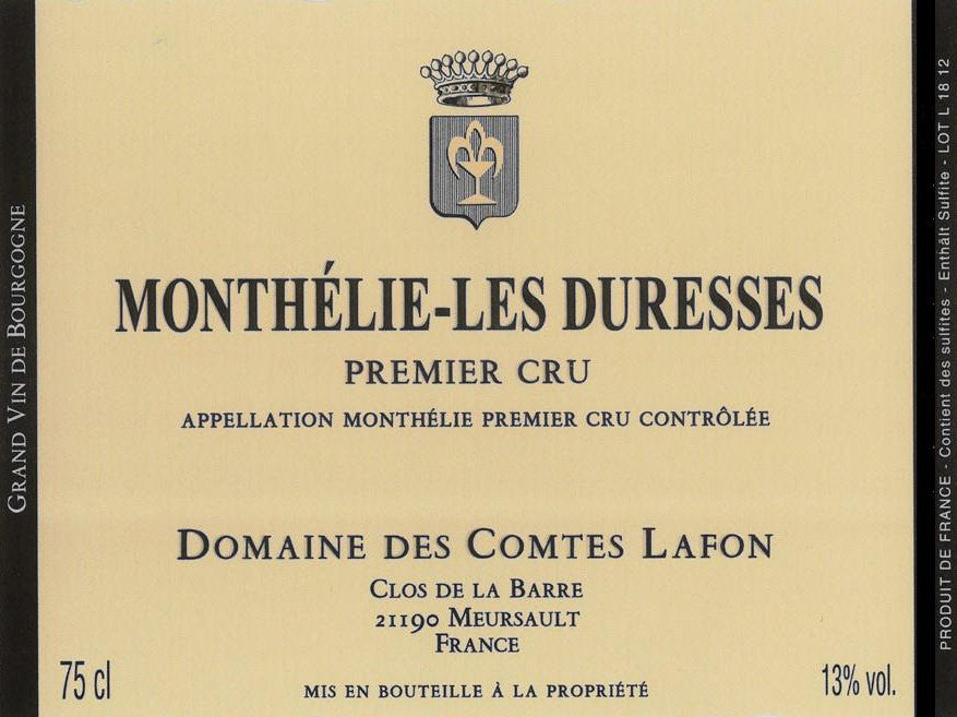 Domaine des Comtes Lafon Monthelie 1er Cru Les Duresses 2021