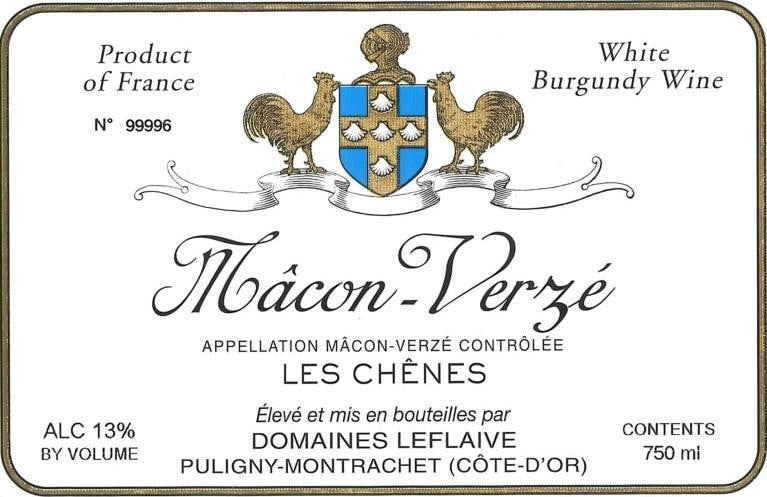 Domaines Leflaive Macon-Verze Les Chenes 2020