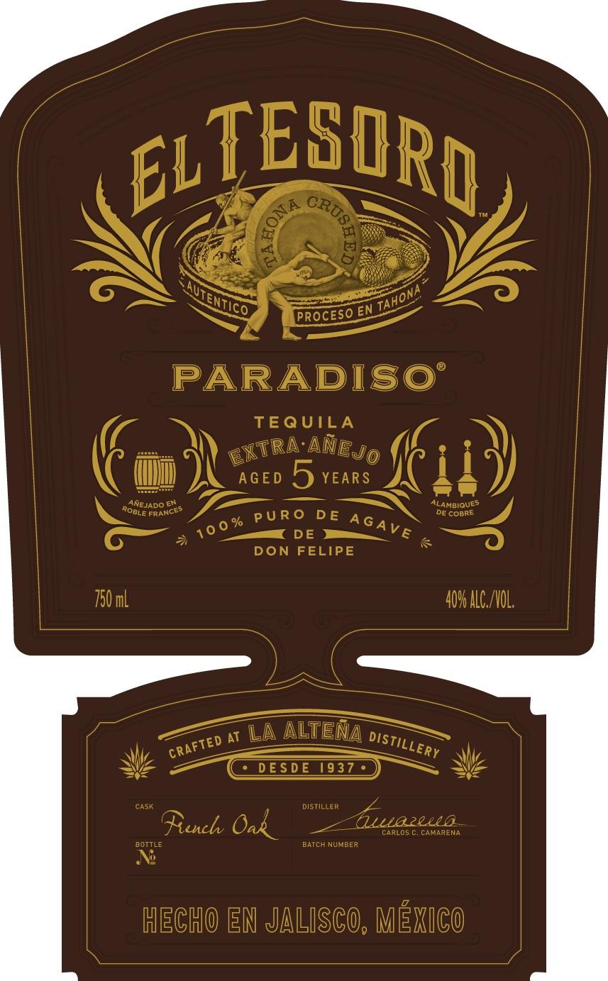 El Tesoro Tequila Anejo 80 Proof