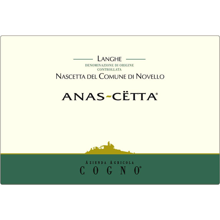 Elvio Cogno Langhe Anas-Cetta Nascetta 2016