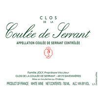 Nicolas Joly Clos de la Coulee de Serrant 2022