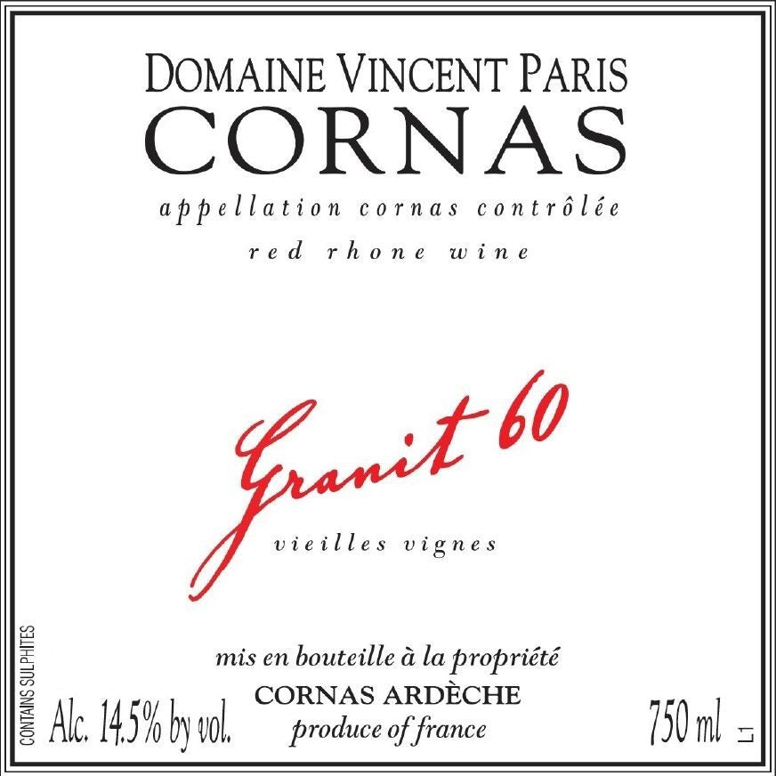 Domaine Vincent Paris Cornas Granit 60 2022