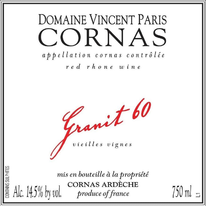 Domaine Vincent Paris Cornas Granit 60 2022