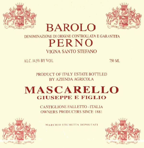 Giuseppe Mascarello & Figlio Barolo Santo Stefano di Perno 2019
