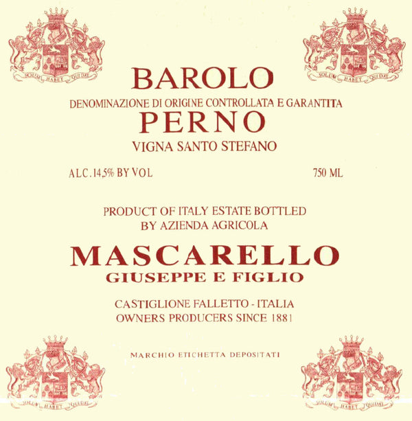 Giuseppe Mascarello & Figlio Barolo Santo Stefano di Perno 2021