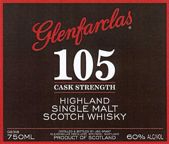 Glenfarclas 105 Cask Strength Single Malt Scoth 750mL