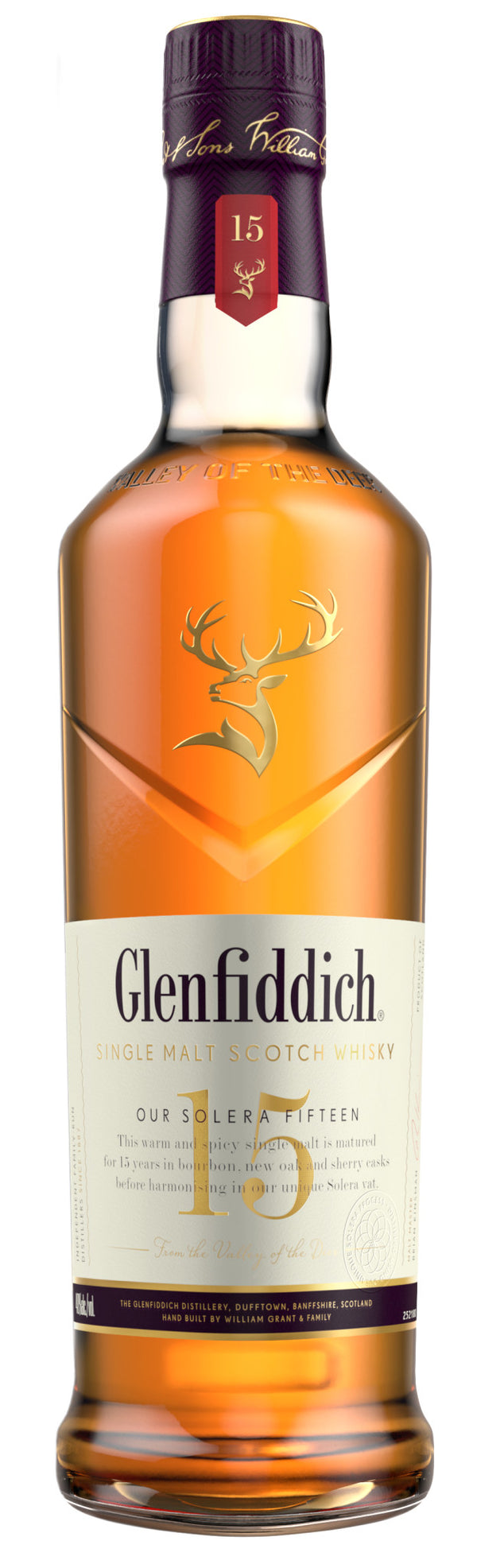 Glenfiddich 15 Year Old Solera Reserve Single Malt Scotch Whisky 750mL