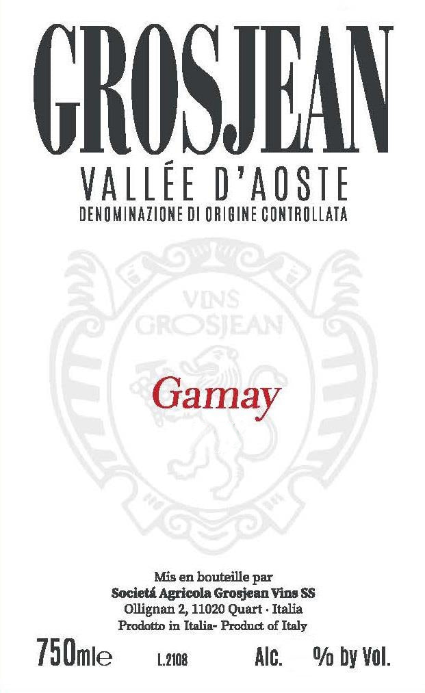 Grosjean Freres Vallee D'Aoste Gamay 2020