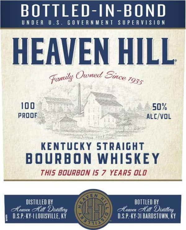 Heaven Hill 7 Year Bottled in Bond Bourbon Whiskey 750mL