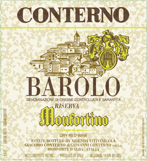 Giacomo Conterno Monfortino Barolo Riserva DOCG MAGNUM 2019