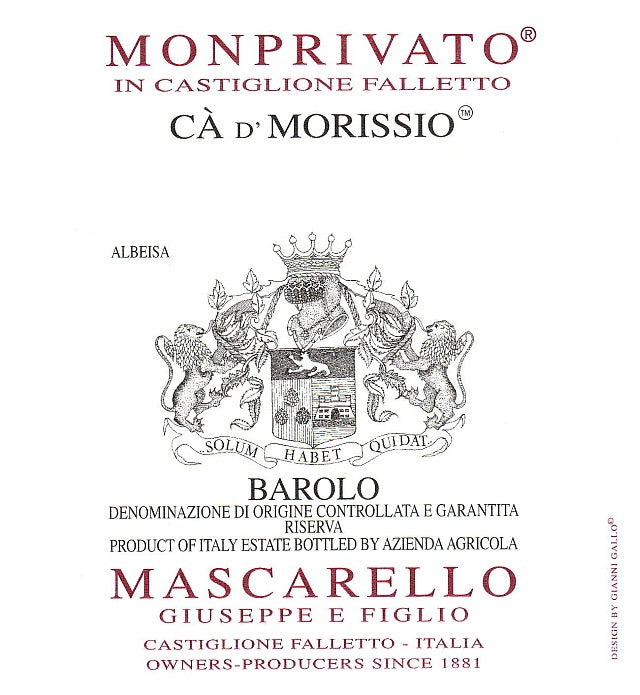 Giuseppe Mascarello e Figlio Monprivato Ca d'Morissio 2014