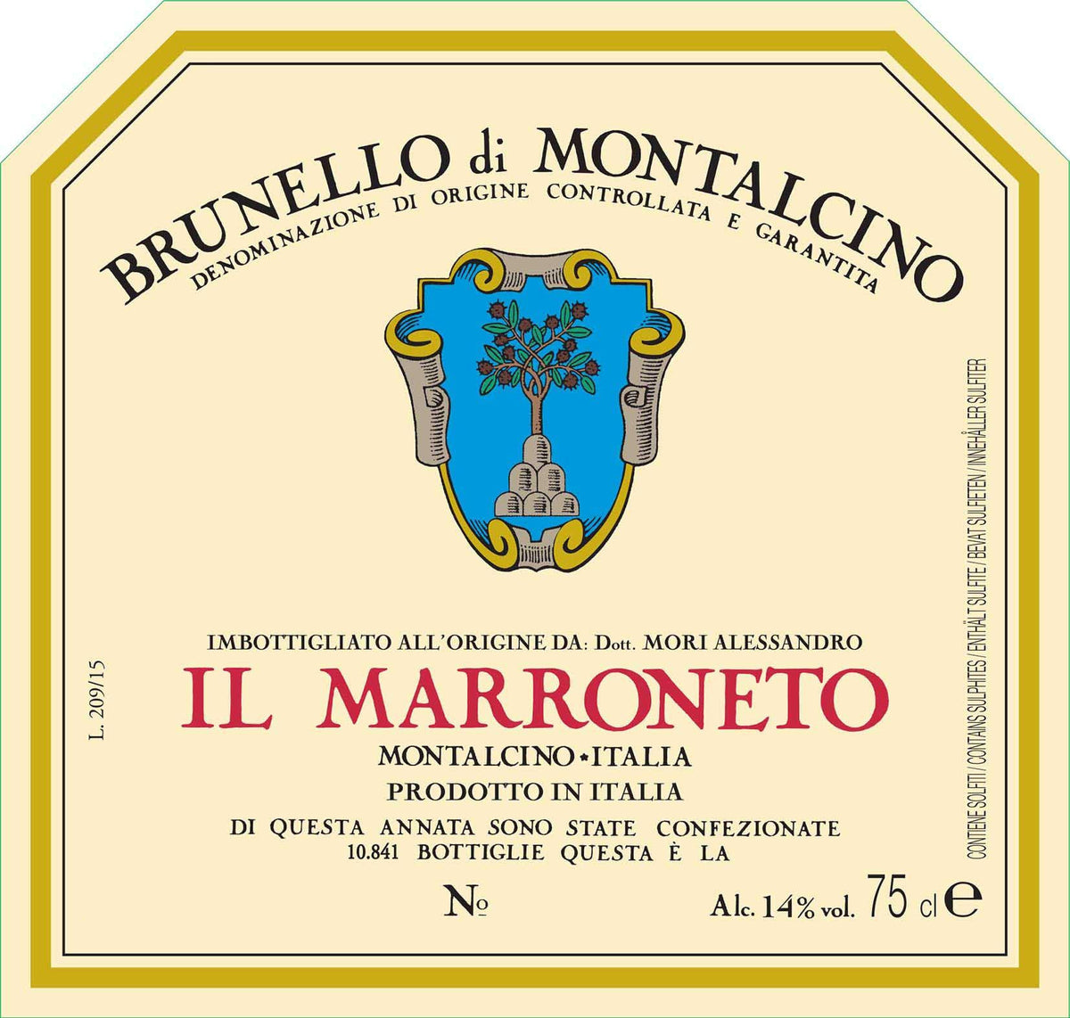 Il Marroneto Brunello di Montalcino 2019