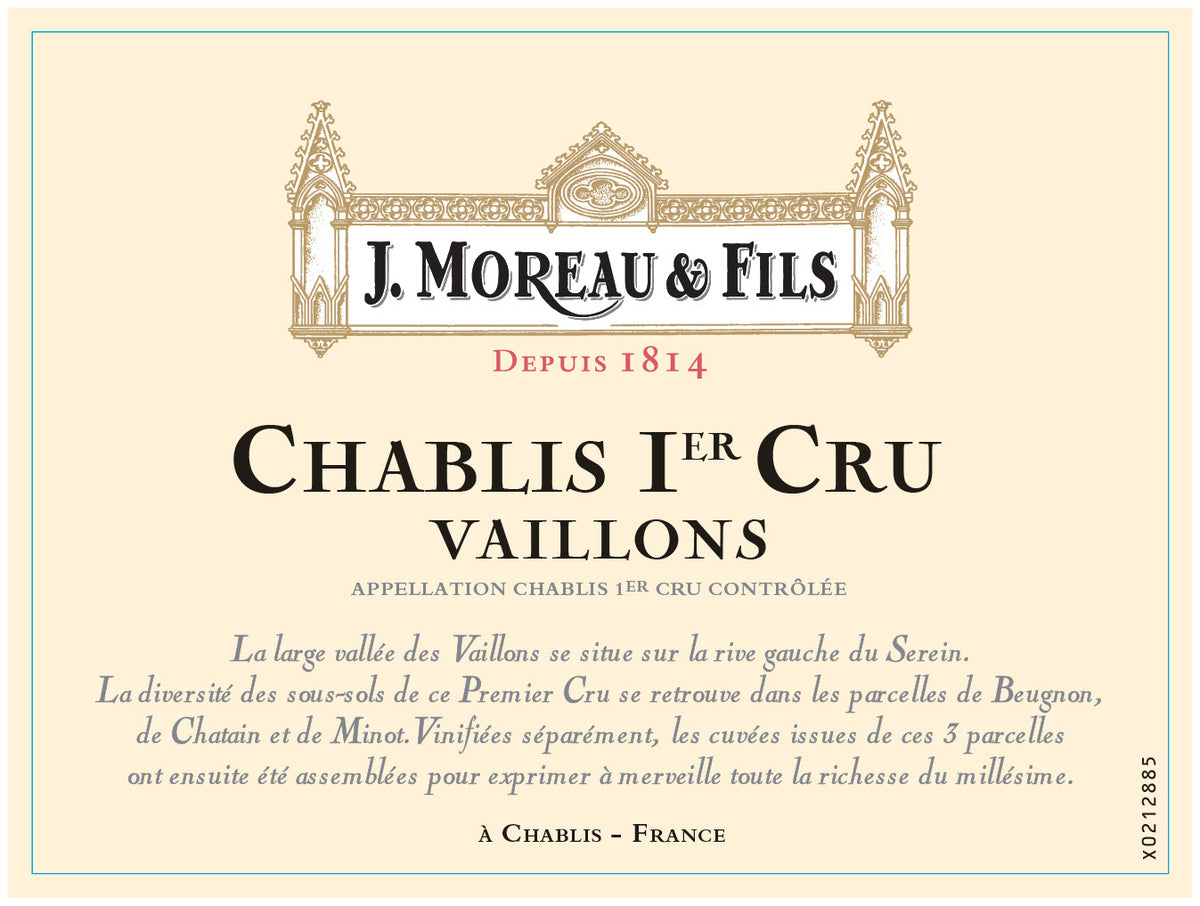 J. Moreau Chablis Premier Cru Fourchaume 2019