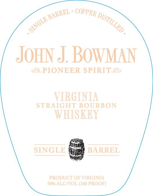 John J Bowman Single Barrel Bourbon Whiskey 750mL