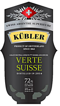 Kubler Swiss Absinthe Suisse Verte 375ml