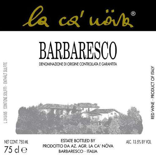La Ca' Nova Barbaresco 2018