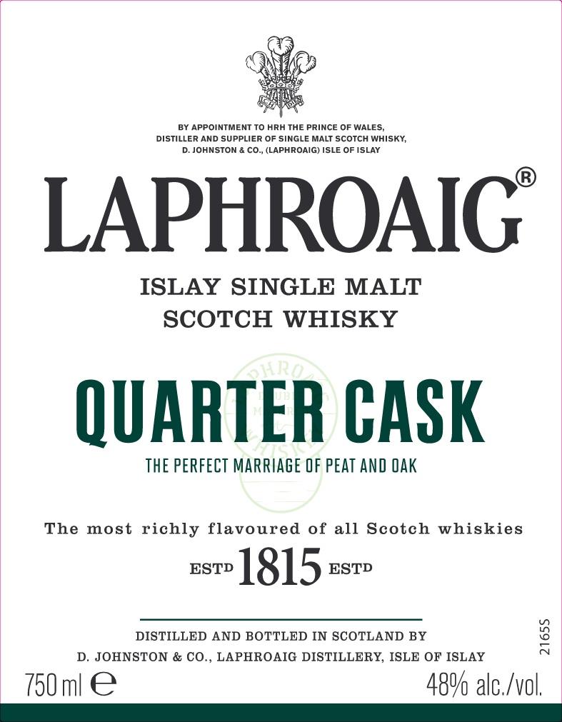 Laphroaig Quarter Cask Single Malt Scotch 750mL