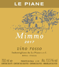 Le Piane Mimmo Vino Rosso 2020