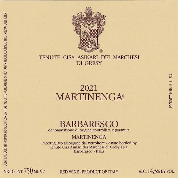 Marchesi di Gresy Martinenga Grappa di Nebbiolo 750mL