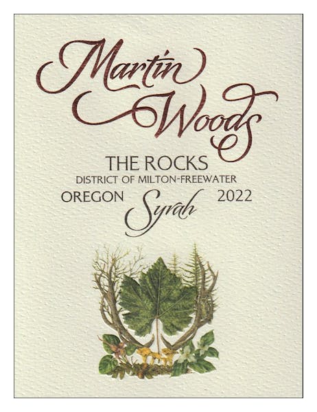 Martin Woods Syrah The Rocks District 2022