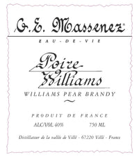 Massenez Poire Williams Pear Brandy 750mL