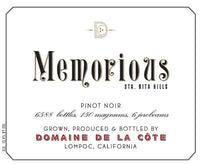 Domaine de la Cote Memorious Pinot Noir 2023