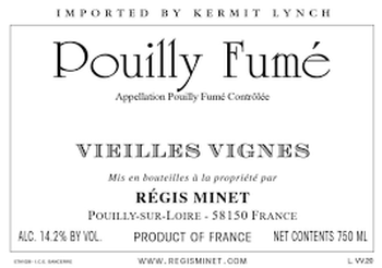 Regis Minet Pouilly Fume VV 2025