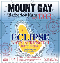 Mount Gay Eclipse Gold Navy Strength Rum 750mL