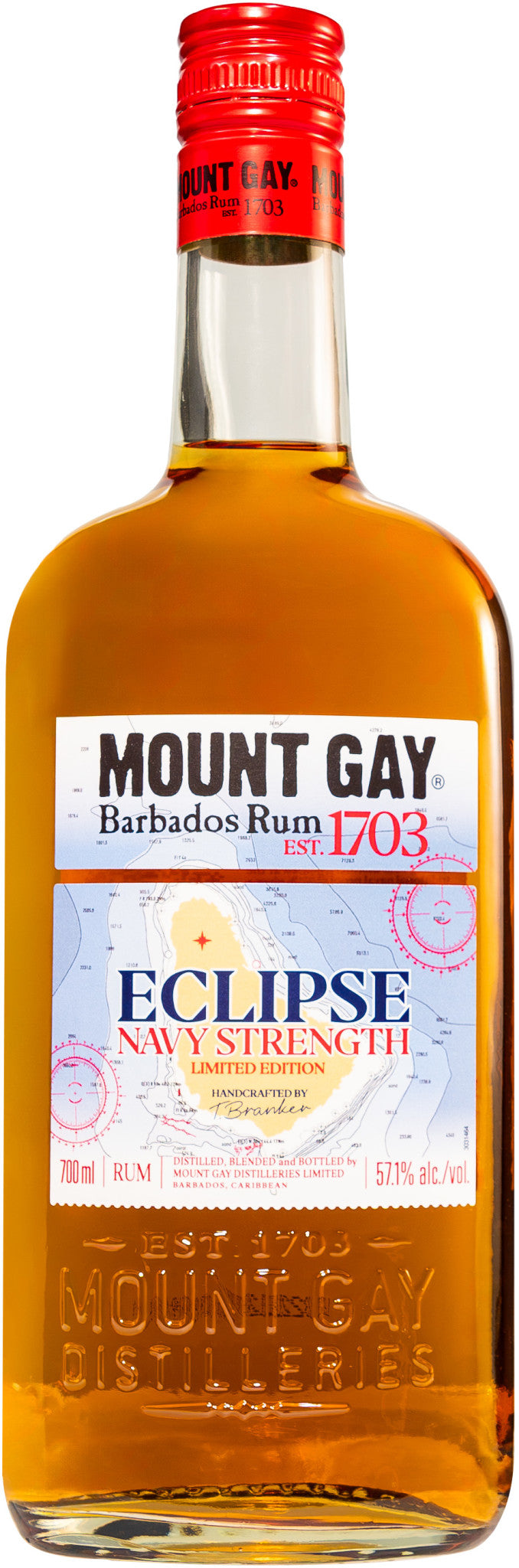 Mount Gay Eclipse Gold Navy Strength Rum 750mL