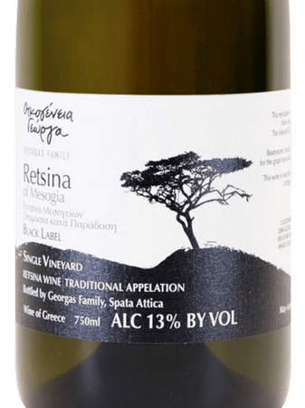 Georgas Family Retsina Black Label 2018