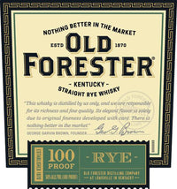 Old Forester Rye Whiskey 1 Liter