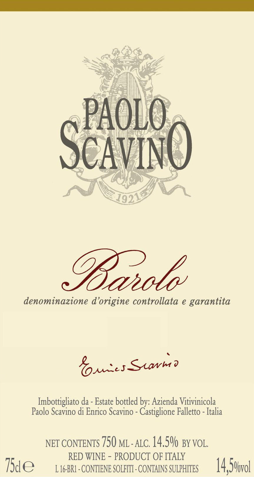Paolo Scavino Langhe Nebbiolo 2021