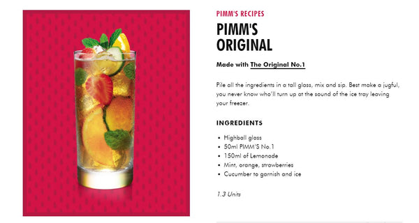 Pimms Cup No 1 750mL