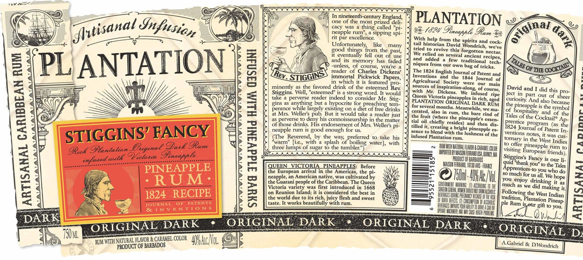 Planteray Stiggins' Fancy Pineapple Rum 750mL
