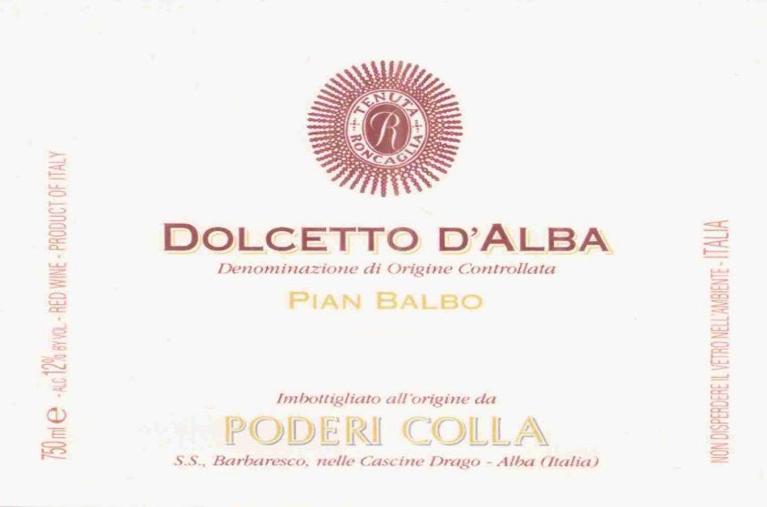 Poderi Colla Dolcetto d'Alba Pina Balbo 2022