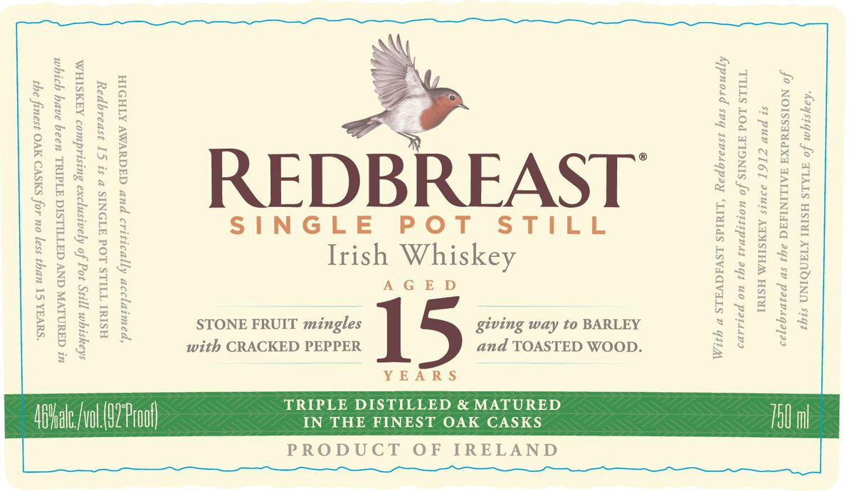 Redbreast 12 Year Irish Whiskey 750mL